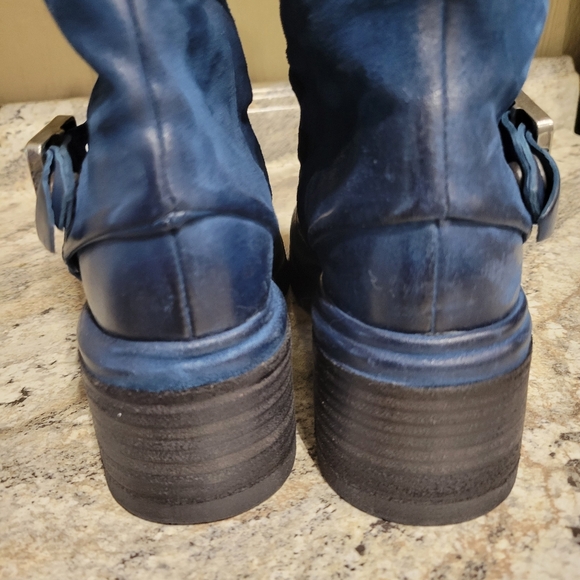 New A.S.98 Emory Oceanic Blue Moto Boots 37 - Picture 9 of 9